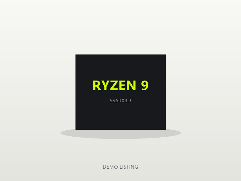 AMD Ryzen 9 9950X3D — barely used